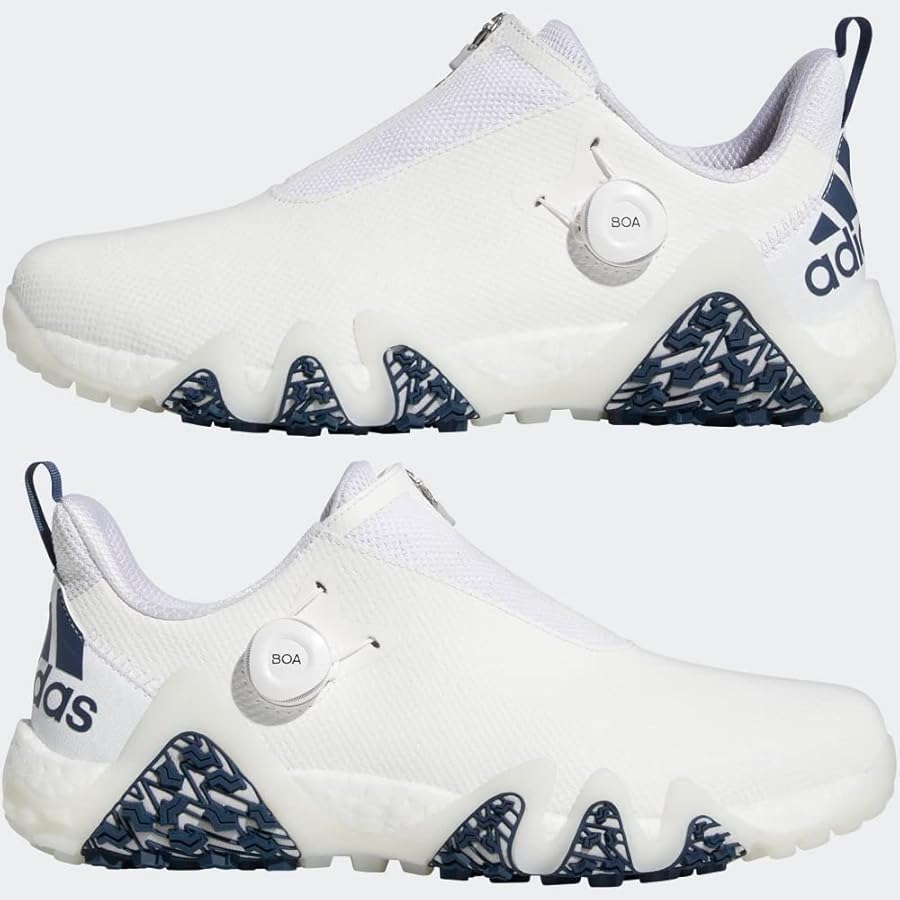 adidas Men's Codechaos 22 Boa Golf Shoe, FTWR White/Crew